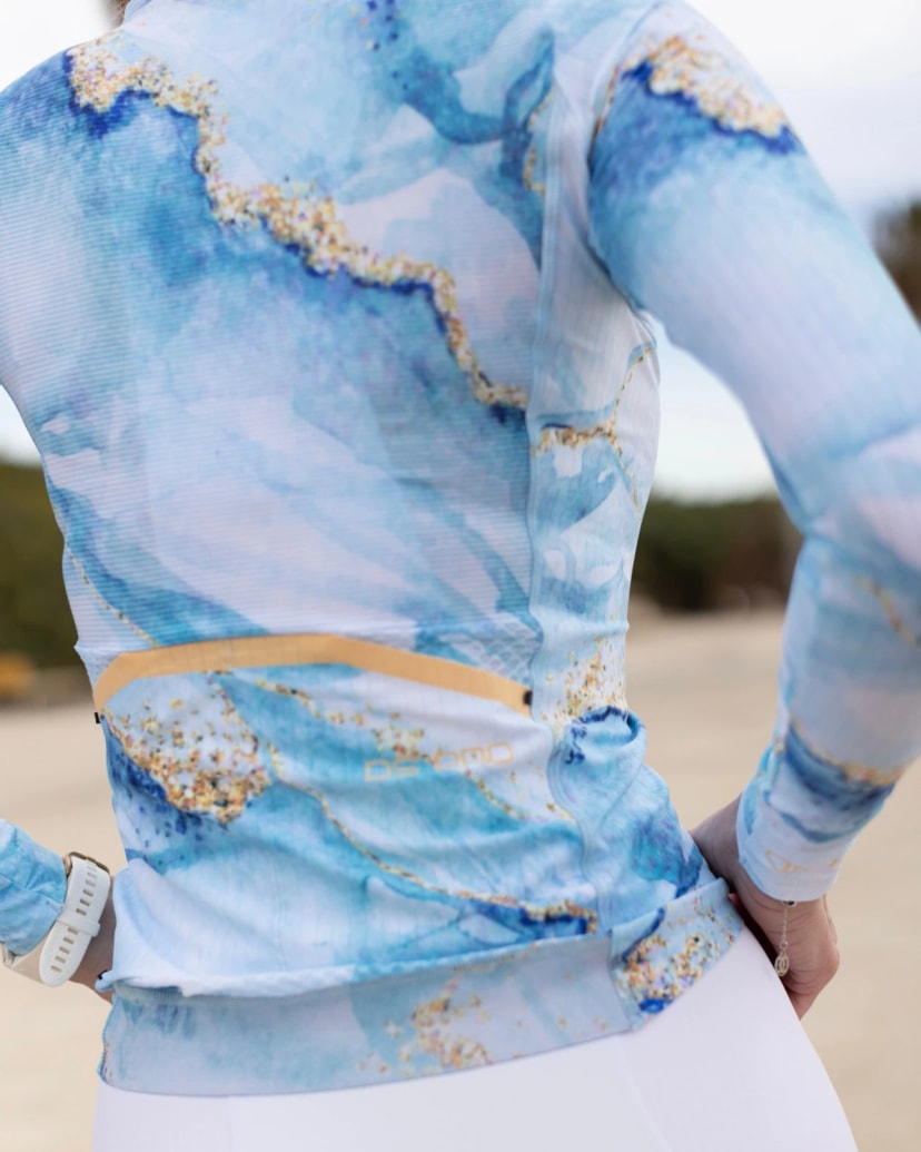 Damska koszulka kolarska Azure 4