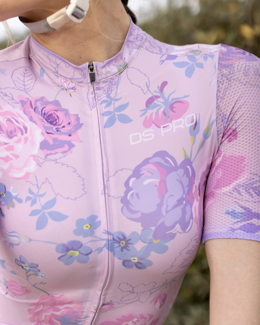Damska koszulka kolarska Lilac Bloom 5