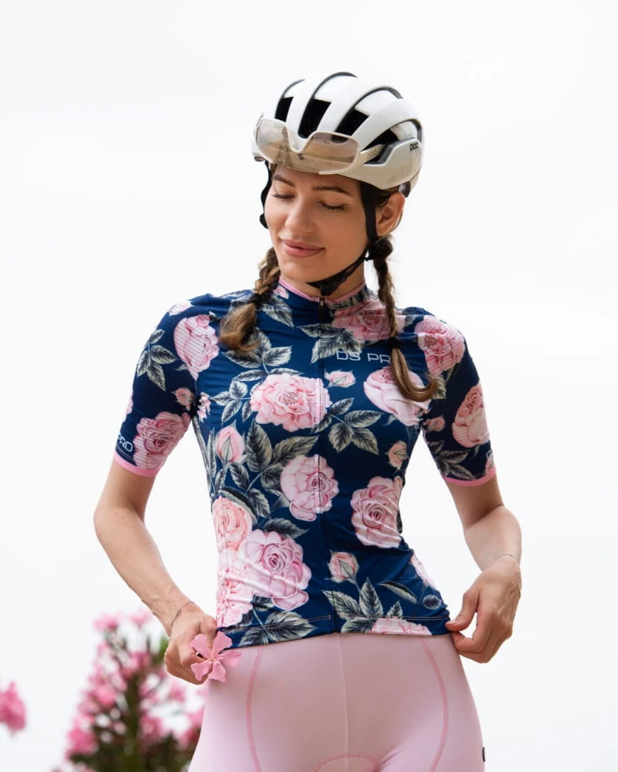 Damska koszulka kolarska Petal Power Floral