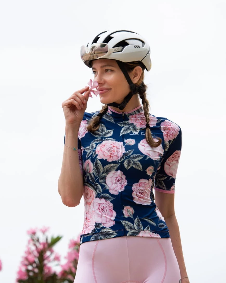 Damska koszulka kolarska Petal Power Floral